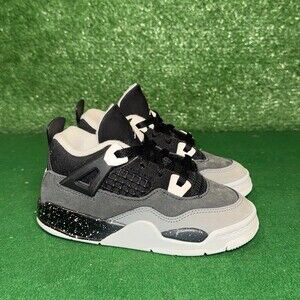 Nike Air Jordan 4 Retro Grey Fear Pack Toddler Baby Size 10C